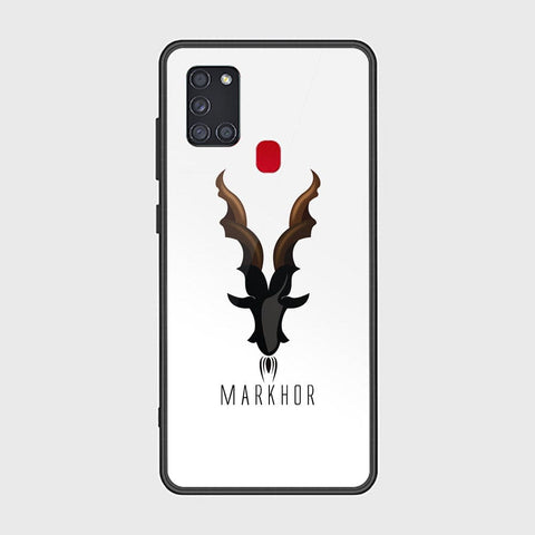 Samsung Galaxy A21s Cover - Markhor Series - HQ Ultra Shine Premium Infinity Glass Soft Silicon Borders Case