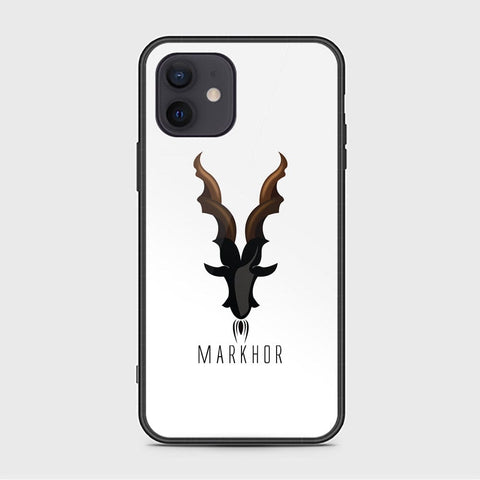 iPhone 12 Mini Cover - Markhor Series - HQ Ultra Shine Premium Infinity Glass Soft Silicon Borders Case