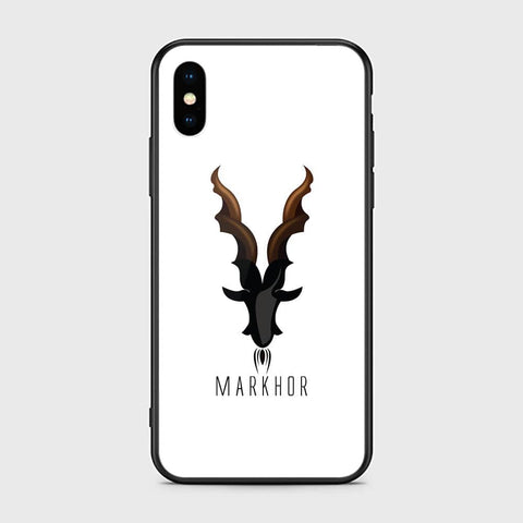 iPhone XS Max Cover - Markhor Series - HQ Ultra Shine Premium Infinity Glass Soft Silicon Borders Case