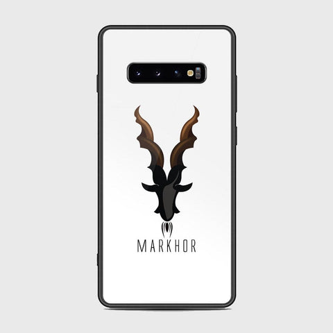 Samsung Galaxy S10 Plus Cover - Markhor Series - HQ Ultra Shine Premium Infinity Glass Soft Silicon Borders Case