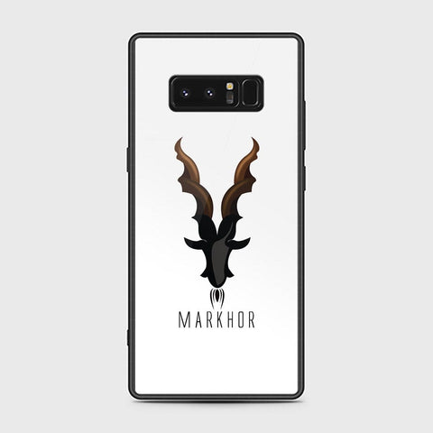 Samsung Galaxy Note 8 Cover - Markhor Series - HQ Ultra Shine Premium Infinity Glass Soft Silicon Borders Case