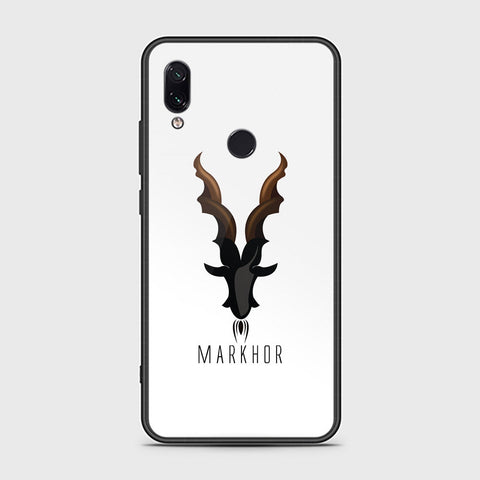 Xiaomi Redmi Note 7 Cover - Markhor Series - HQ Ultra Shine Premium Infinity Glass Soft Silicon Borders Case