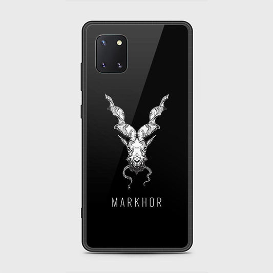 Samsung Galaxy Note 10 Lite Cover - Markhor Series - HQ Ultra Shine Premium Infinity Glass Soft Silicon Borders Case (Fast Delivery) (H)