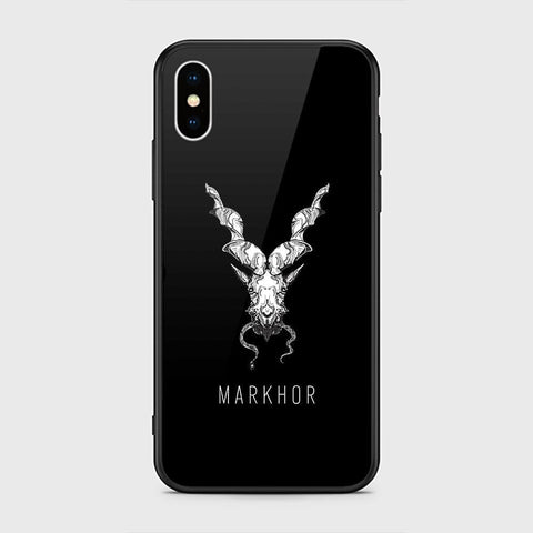 iPhone XS Max Cover - Markhor Series - HQ Ultra Shine Premium Infinity Glass Soft Silicon Borders Case