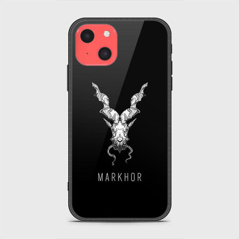 iPhone 13 Mini Cover - Markhor Series - HQ Ultra Shine Premium Infinity Glass Soft Silicon Borders Case