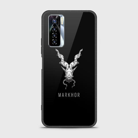 Tecno Camon 17 Pro Cover - Markhor Series - HQ Ultra Shine Premium Infinity Glass Soft Silicon Borders Case