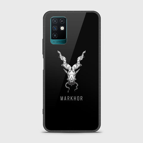 Infinix Note 10 Cover - Markhor Series - HQ Ultra Shine Premium Infinity Glass Soft Silicon Borders Case