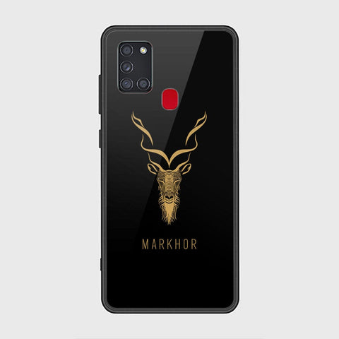 Samsung Galaxy A21s Cover - Markhor Series - HQ Ultra Shine Premium Infinity Glass Soft Silicon Borders Case