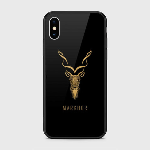 iPhone XS Max Cover - Markhor Series - HQ Ultra Shine Premium Infinity Glass Soft Silicon Borders Case