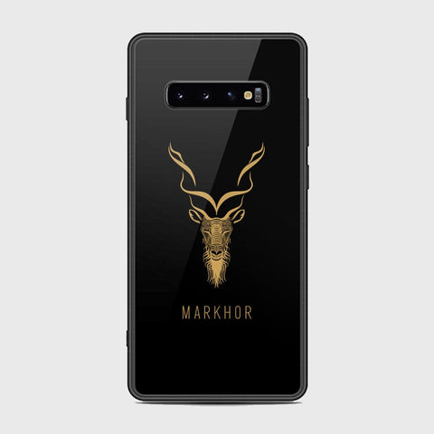 Samsung Galaxy S10 Plus Cover - Markhor Series - HQ Ultra Shine Premium Infinity Glass Soft Silicon Borders Case