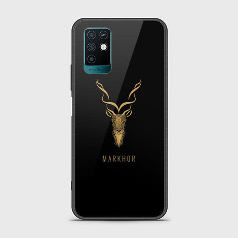 Infinix Note 10 Cover - Markhor Series - HQ Ultra Shine Premium Infinity Glass Soft Silicon Borders Case