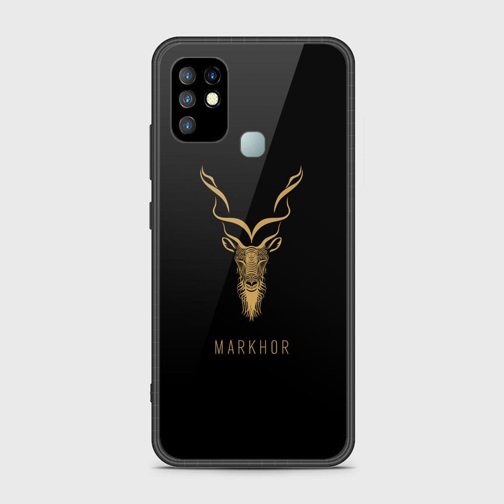 Infinix Hot 10 Cover - Markhor Series - HQ Ultra Shine Premium Infinity Glass Soft Silicon Borders Case (Fast Delivery))