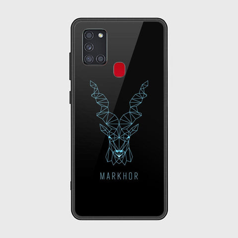 Samsung Galaxy A21s Cover - Markhor Series - HQ Ultra Shine Premium Infinity Glass Soft Silicon Borders Case