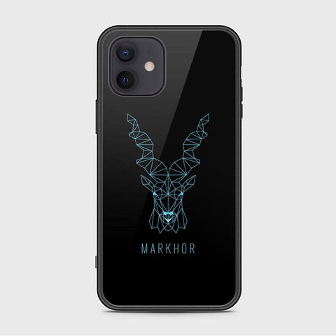 iPhone 12 Mini Cover - Markhor Series - HQ Ultra Shine Premium Infinity Glass Soft Silicon Borders Case