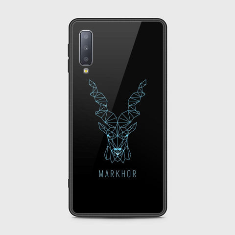 Samsung Galaxy A7 2018 Cover - Markhor Series - HQ Ultra Shine Premium Infinity Glass Soft Silicon Borders Case