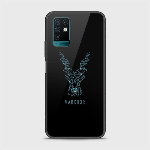 Infinix Note 10 Cover - Markhor Series - HQ Ultra Shine Premium Infinity Glass Soft Silicon Borders Case