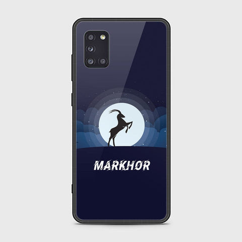 Samsung Galaxy A31 Cover - Markhor Series - HQ Ultra Shine Premium Infinity Glass Soft Silicon Borders Case