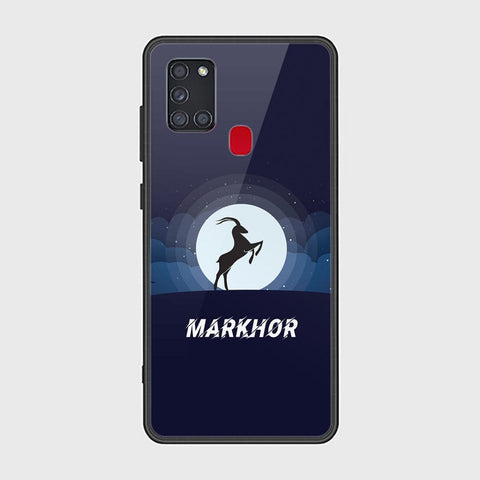 Samsung Galaxy A21s Cover - Markhor Series - HQ Ultra Shine Premium Infinity Glass Soft Silicon Borders Case