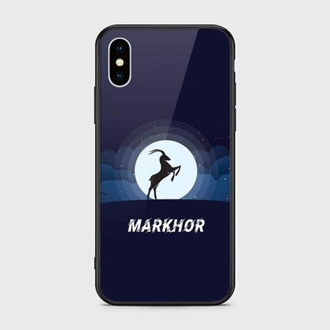 iPhone XS Max Cover - Markhor Series - HQ Ultra Shine Premium Infinity Glass Soft Silicon Borders Case