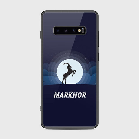 Samsung Galaxy S10 Plus Cover - Markhor Series - HQ Ultra Shine Premium Infinity Glass Soft Silicon Borders Case