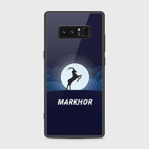 Samsung Galaxy Note 8 Cover - Markhor Series - HQ Ultra Shine Premium Infinity Glass Soft Silicon Borders Case