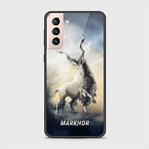 Samsung Galaxy S21 5G Cover - Markhor Series - HQ Ultra Shine Premium Infinity Glass Soft Silicon Borders Case