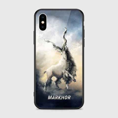 iPhone XS Max Cover - Markhor Series - HQ Ultra Shine Premium Infinity Glass Soft Silicon Borders Case