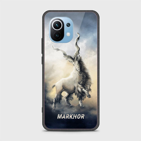 Xiaomi Mi 11 Cover - Markhor Series - HQ Ultra Shine Premium Infinity Glass Soft Silicon Borders Case