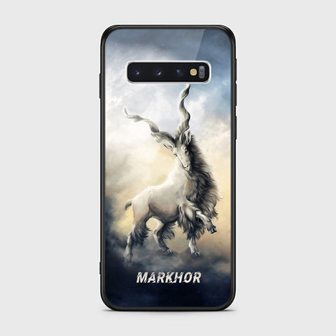Samsung Galaxy S10 Cover - Markhor Series - HQ Ultra Shine Premium Infinity Glass Soft Silicon Borders Case