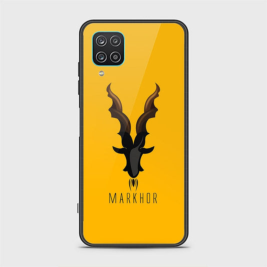 Samsung Galaxy A12 Cover - Markhor Series - D222 - HQ Ultra Shine Premium Infinity Glass Soft Silicon Borders Case ( Fast Delivery ) (SU)