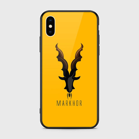 iPhone XS Max Cover - Markhor Series - HQ Ultra Shine Premium Infinity Glass Soft Silicon Borders Case