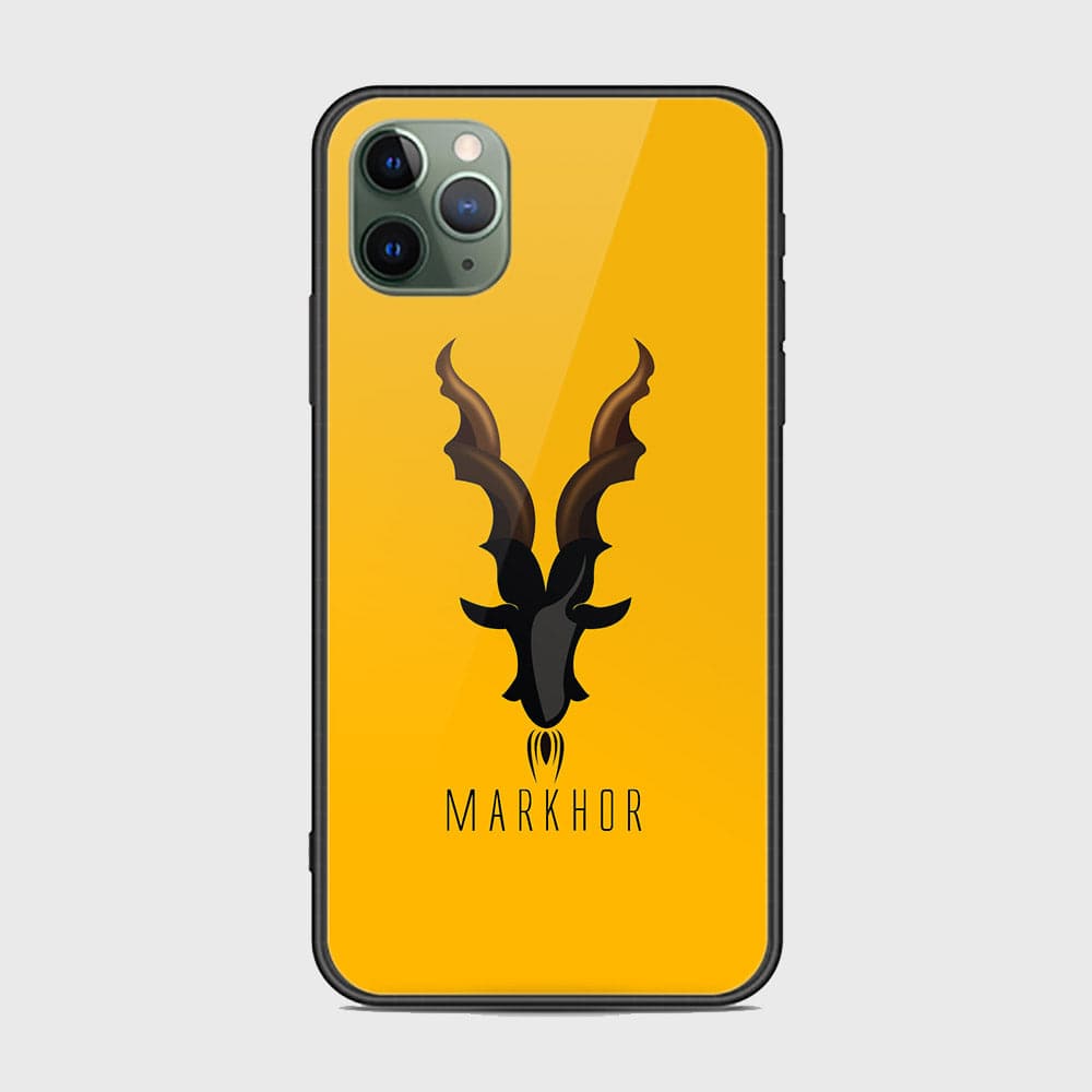 iPhone 11 Pro Max Cover - Markhor Series - HQ Ultra Shine Premium Infinity Glass Soft Silicon Borders Case