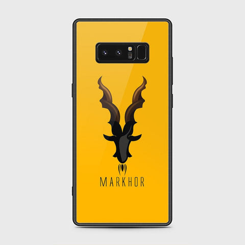 Samsung Galaxy Note 8 Cover - Markhor Series - HQ Ultra Shine Premium Infinity Glass Soft Silicon Borders Case