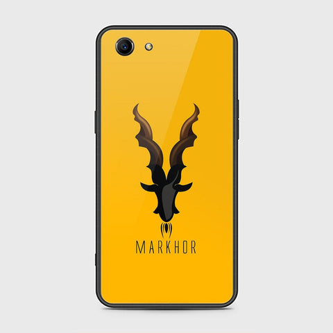 Oppo A1 Cover - Markhor Series - HQ Ultra Shine Premium Infinity Glass Soft Silicon Borders Case