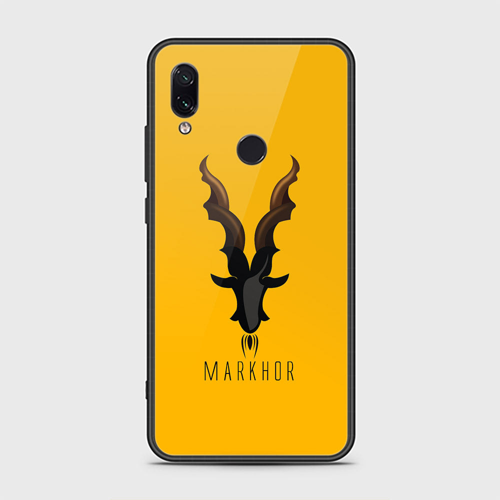 Xiaomi Redmi Note 7 Cover - Markhor Series - HQ Ultra Shine Premium Infinity Glass Soft Silicon Borders Case