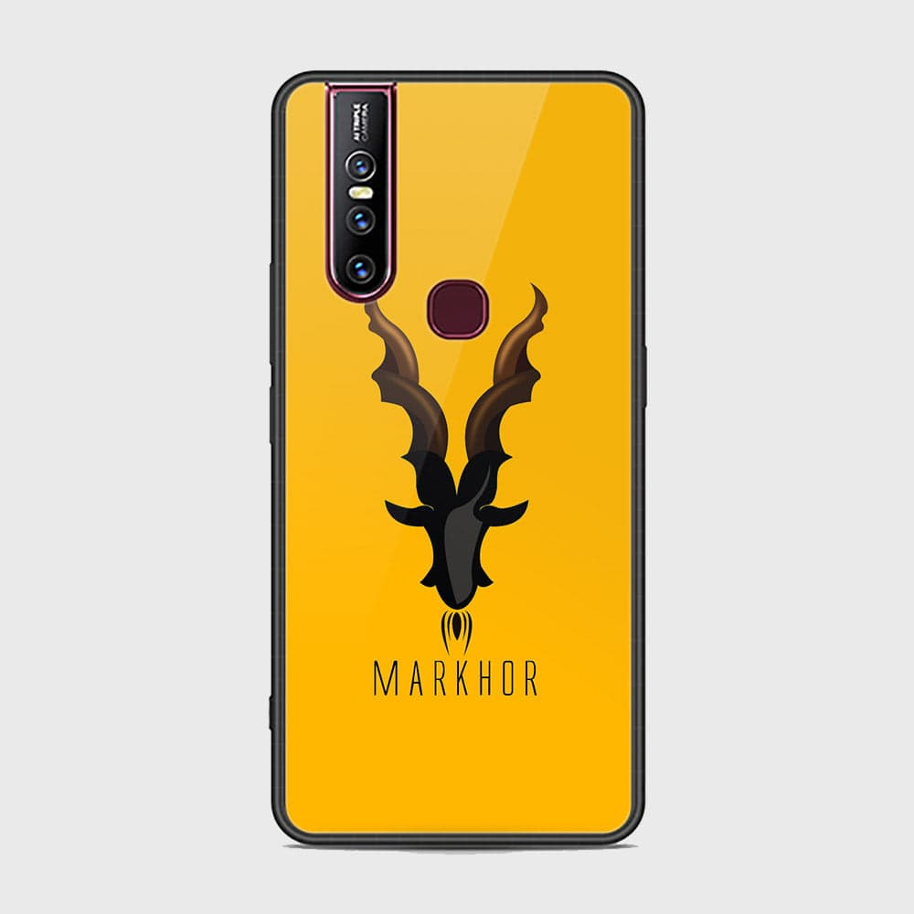 Vivo V15 Cover - Markhor Series - HQ Ultra Shine Premium Infinity Glass Soft Silicon Borders Case