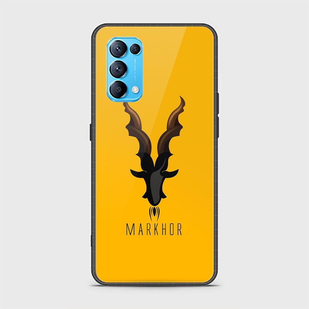 Oppo Reno 5 5G Cover - Markhor Series - HQ Ultra Shine Premium Infinity Glass Soft Silicon Borders Case