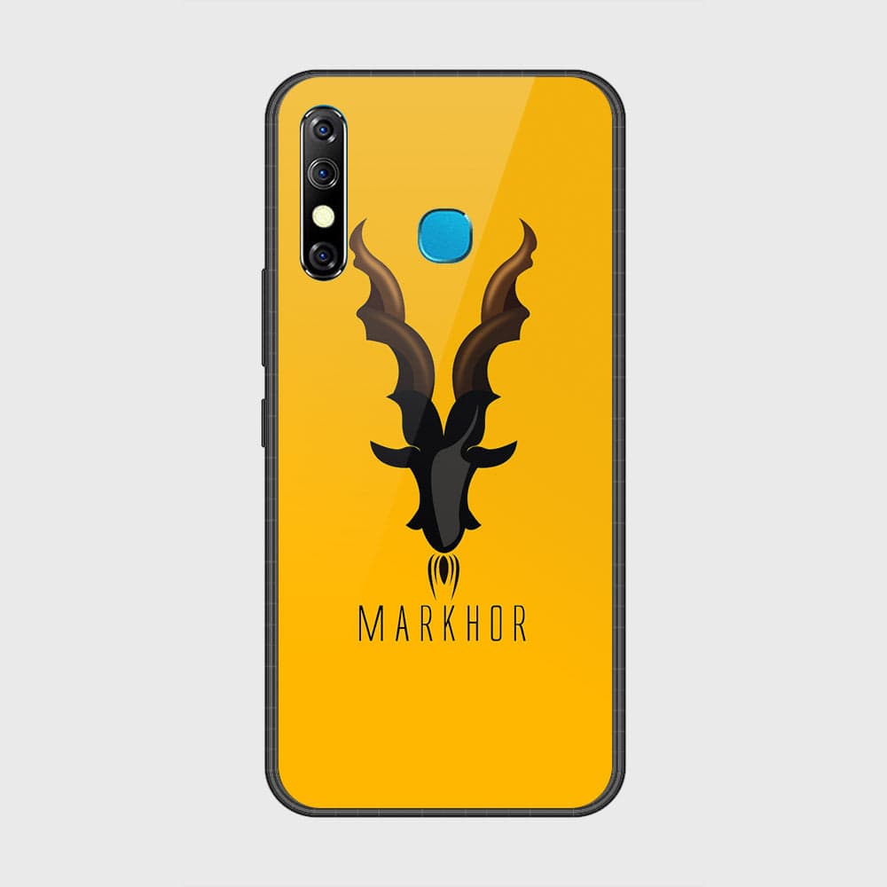 Infinix Hot 8Cover- Markhor Series - HQ Ultra Shine Premium Infinity Glass Soft Silicon Borders Case