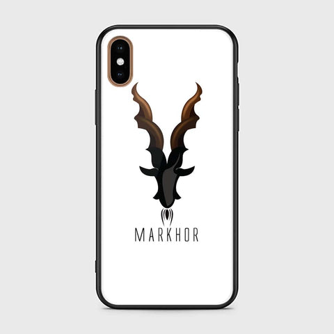 iPhone XS Max Cover - Markhor Series - HQ Ultra Shine Premium Infinity Glass Soft Silicon Borders Case