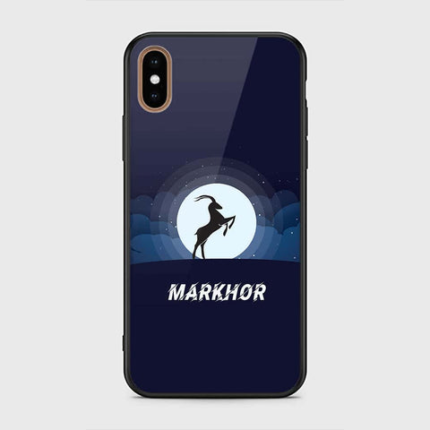 iPhone XS Max Cover - Markhor Series - HQ Ultra Shine Premium Infinity Glass Soft Silicon Borders Case