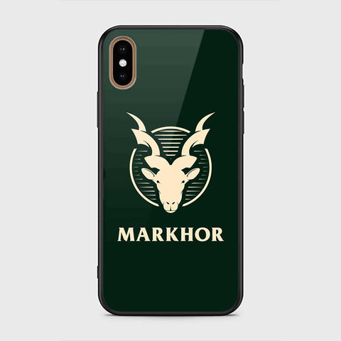 iPhone XS Max Cover - Markhor Series - HQ Ultra Shine Premium Infinity Glass Soft Silicon Borders Case