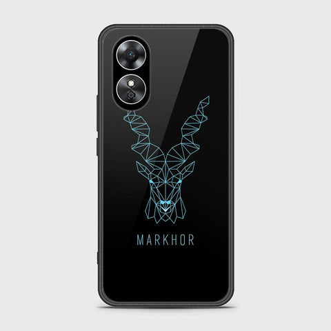 Oppo A17 Cover- Markhor Series - HQ Ultra Shine Premium Infinity Glass Soft Silicon Borders Case