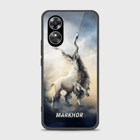 Oppo A17k Cover- Markhor Series - HQ Ultra Shine Premium Infinity Glass Soft Silicon Borders Case