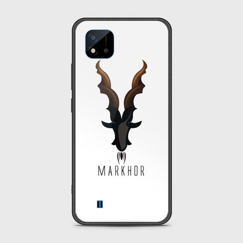 Realme Narzo 50i Cover- Markhor Series - HQ Ultra Shine Premium Infinity Glass Soft Silicon Borders Case