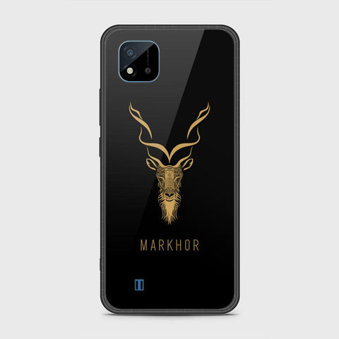 Realme C20A Cover- Markhor Series - HQ Ultra Shine Premium Infinity Glass Soft Silicon Borders Case