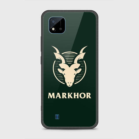 Realme Narzo 50i Cover- Markhor Series - HQ Ultra Shine Premium Infinity Glass Soft Silicon Borders Case