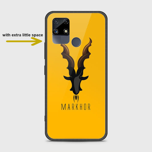 Realme Narzo 30A Cover- Markhor Series - HQ Ultra Shine Premium Infinity Glass Soft Silicon Borders Case