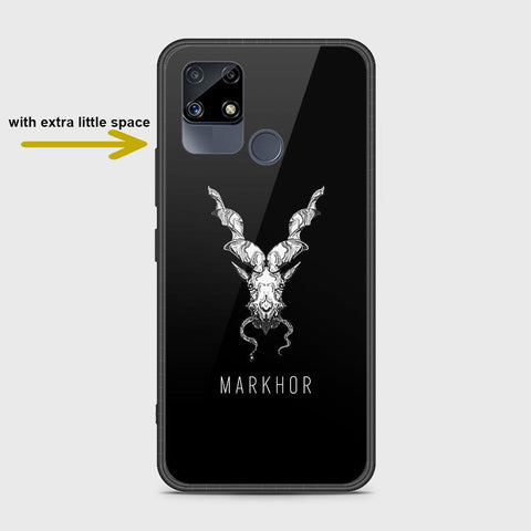 Realme Narzo 20 Cover- Markhor Series - HQ Ultra Shine Premium Infinity Glass Soft Silicon Borders Case