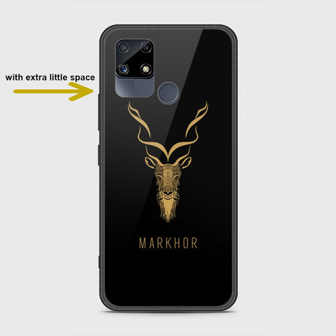 Realme Narzo 20 Cover- Markhor Series - HQ Ultra Shine Premium Infinity Glass Soft Silicon Borders Case