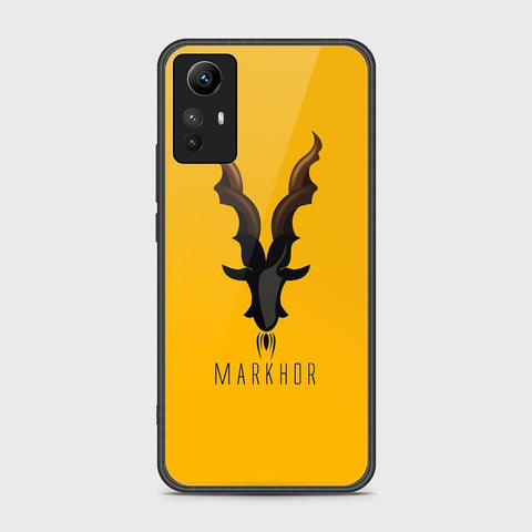 Xiaomi Redmi Note 12S Cover- Markhor Series - HQ Ultra Shine Premium Infinity Glass Soft Silicon Borders Case